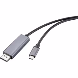 Renkforce RF-4630696, 1 m, DisplayPort, USB Type-C, Mâle, Mâle, Droit