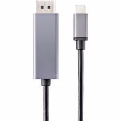 Renkforce RF-4630696 câble vidéo et adaptateur 1 m DisplayPort USB Type-C Noir