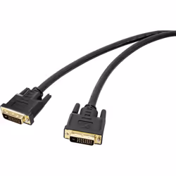 Renkforce RF-4680662, 7,5 m, DVI, DVI, Mâle, Mâle, Noir
