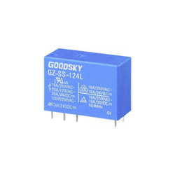 Goodsky - GZ-SS-124L relais pour circuits imprimés 24 v/dc 20 a 1 inverseur (rt) 1 pc(s) tube