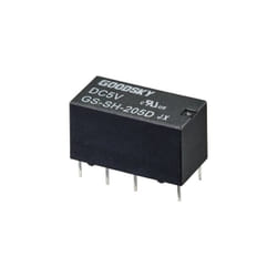 GS-SH-205D relais pour circuits imprimés 5 v/dc 2 a 2 inverseurs (rt) 1 pc(s) tube 2347593 - Goodsky