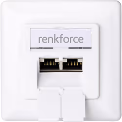 Renkforce RF-4697900, RJ-45, 6a, Blanc, 80 mm, 80 mm