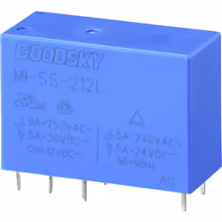 description Relais d'impression mi-ss-212l 12v 5a DPDT Ce texte a été traduit par une machine. fabricant et numéro du fabrica ...