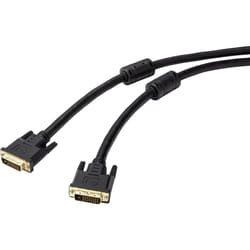 Renkforce RF-4695146 câble DVI 5 m DVI-D Noir