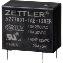 AZ7709T-1AE-12DEF Relais de puissance 12 v/dc 10 a 1 pc(s) Y100932 - Zettler Electronics