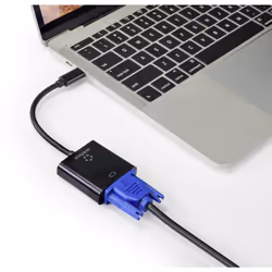Renkforce RF-4679564 câble vidéo et adaptateur 0,1 m USB Type-C VGA (D-Sub) Noir