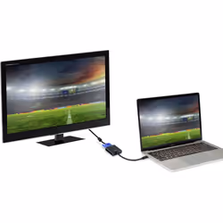 Renkforce RF-4679564 câble vidéo et adaptateur 0,1 m USB Type-C VGA (D-Sub) Noir - Vue supplémentaire 4