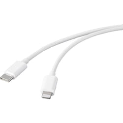 Basetech - Câble usb usb 2.0 usb-c® mâle, Connecteur Lightning 2.00 m blanc BT-2347612