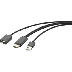 Renkforce - RF-4700672 usb / hdmi Câble adaptateur noir avec fonction de streaming 2.00 m