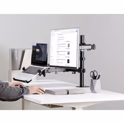 SpeaKa Pro SP-MM-302 Laptop et bras pour écran Noir 15.6"