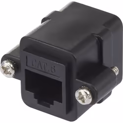 Renkforce RF-4712202, Plat, Noir, RJ-45, RJ-45, Femelle, Femelle
