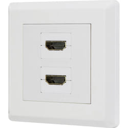 Renkforce RF-4724258 HDMI Adaptateur [2x HDMI femelle - 2x HDMI femelle] blanc contacts dorés