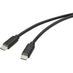 Renkforce RF-4716840 câble USB 1 m USB 2.0 USB A USB C Noir