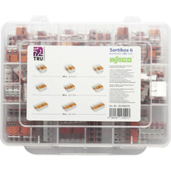 Wago - Assortiment de bornes pour boîte de dérivation WA-741-644 flexible: 0.14-4 mm² rigide: 0.2-4 mm² 105 pc(s)