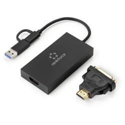 Renkforce Carte graphique externe RAM DDR3 USB-A, USB-C® (USB 3.2 Gen 1), HDMI™, DVI