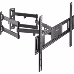 SpeaKa Professional SP-TVM-204, 75 x 75 mm, 600 x 400 mm, -15 - 5°, -45 - 45°, Fer, Noir