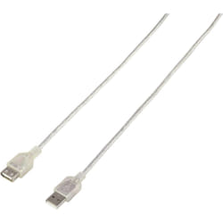 Renkforce RF-4737362 câble USB 1,8 m USB 2.0 USB A Transparent