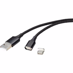 Renkforce RF-4746076 câble USB 1 m USB 2.0 USB A USB C Noir
