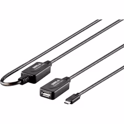 Renkforce RF-4752800, 7,5 m, USB A, USB C, USB 2.0, 480 Mbit/s, Noir