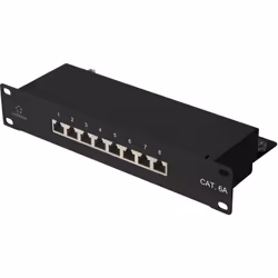 enquête Prise RJ45 8 ports, entièrement blindée Contacts dorés CODE DE CONNEXION LSA T568A/B Entrée de câble horizontale Avec ...