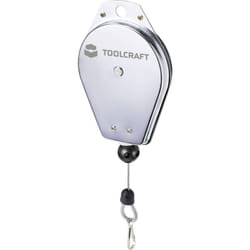 Toolcraft - TO-7310169 Câble à ressort, câble de sortie jusqu'à 2 m. Capacité de charge (max.) 3 kg
