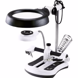 Description générale La lampe-loupe LED de Toolcraft est conçue pour offrir une luminosité élevée et un fort grossissement, i ...