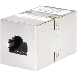 Renkforce RJ45 (croisé) réseau informatique Adaptateur CAT 5e [1x RJ45 femelle - 1x RJ45 femelle] métal