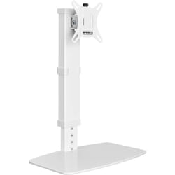 Speaka Professional - SP-TMS-201 simple Support sur pied pour écran 43,2 cm (17') - 81,3 cm (32') blanc réglable en hauteur, inclinable + pivotant