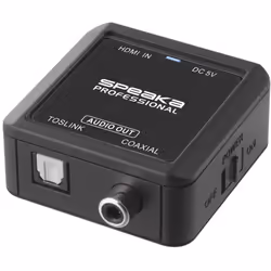 Informations techniques Branchement de : HDMI Branchement sur : coaxial, Toslink Couleur : noir Dimensions produit, hauteur : ...