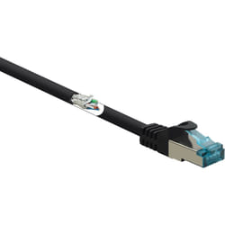 Renkforce RF-5047472 câble de réseau Noir 10 m Cat6a S/FTP (S-STP)