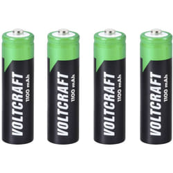 HR06 Pile rechargeable LR6 (aa) NiMH 1100 mAh 1.2 v 4 pc(s) - Voltcraft