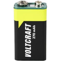 Endurance 6LR61 Pile rechargeable 6LR61 (9V) NiMH 270 mAh 8.4 v 1 pc(s) - Voltcraft