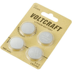 Pile bouton cr 2450 3 v 4 pc(s) 580 mAh lithium CR2450 S156252 - Voltcraft