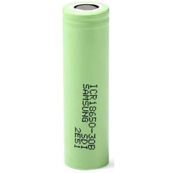 Pile rechargeable spéciale 18650 Samsung ICR18650-30B flat-top Li-Ion 3.7 v 2950 mAh 1 pc(s)