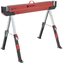 Toolcraft - TO-7726197 acier Chevalet de sciage à hauteur réglable 300 kg (l x h x p) 520 x 620 x 1088 mm 9.3 kg 1 pc(s)