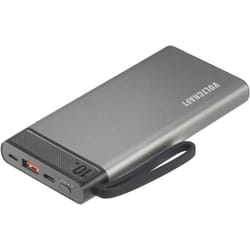 Powerbank (batterie supplémentaire) Voltcraft PB-10-PD3.0 10000 mAh Power Delivery 3.0 LiPo gris-noir Affichage du stat