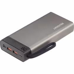 Informations techniques Capacité (mAh, Ah) : 20000 mAh Couleur : gris-noir Courant d'entrée USB-C (max) : 2 A Courant de char ...