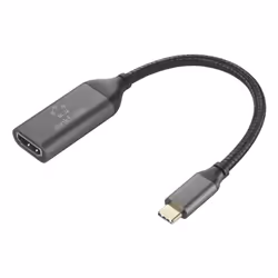 Renkforce RF-5234038, USB-C, HDMI-A, 0,15 m, Noir, Gris