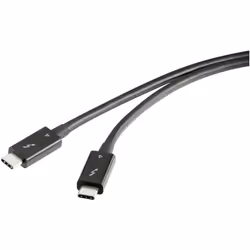 enquête Câble de connexion haut débit pour connecteurs Thunderbolt Taux de transmission jusqu'à 40 Gb/s. Adapté pour une char ...