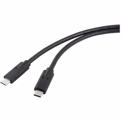 Informations techniques AWG : 32 Blindage : feuille et tresse de blindage Connexions : USB-C® mâle, USB-C® mâle Couleur : noi ...