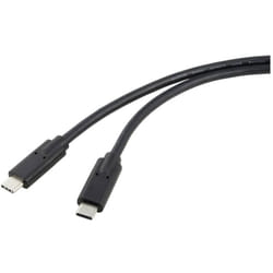 Renkforce - Câble usb-c USB4™ usb-c® mâle, usb-c® mâle 1.00 m noir blindage double RF-5241746