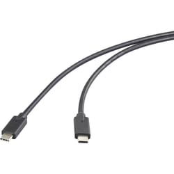 Renkforce RF-5501100 câble USB USB 3.2 Gen 2 (3.1 Gen 2) 0,5 m USB C Noir