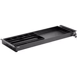 Description générale Tiroir sous-table SpeaKa Professional extra-large, de couleur noire, conçu pour un rangement pratique et ...