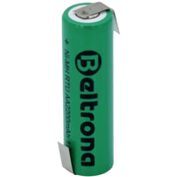 Rtuaaz Pile rechargeable spéciale LR6 (aa) cosses à souder en z NiMH 1.2 v 2200 mAh - Beltrona