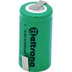 SC3000 Pile rechargeable spéciale Sub-C cosses à souder en z NiMH 1.2 v 3000 mAh - Beltrona