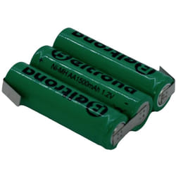 3AA1500 Pack de piles rechargeables 3x LR6 (aa) cosses à souder en z NiMH 3.6 v 1500 mAh - Beltrona