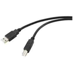 Renkforce RF-5720400 câble USB 15 m USB 2.0 USB A USB B Noir