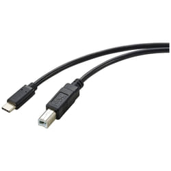Renkforce RF-5720420 câble USB 2 m USB 2.0 USB C USB B Noir
