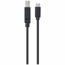 Renkforce RF-5720420 câble USB 2 m USB 2.0 USB C USB B Noir