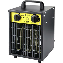Toolcraft - TO-8578335 Radiateur de chantier soufflant 3000 w noir-jaune C301132
